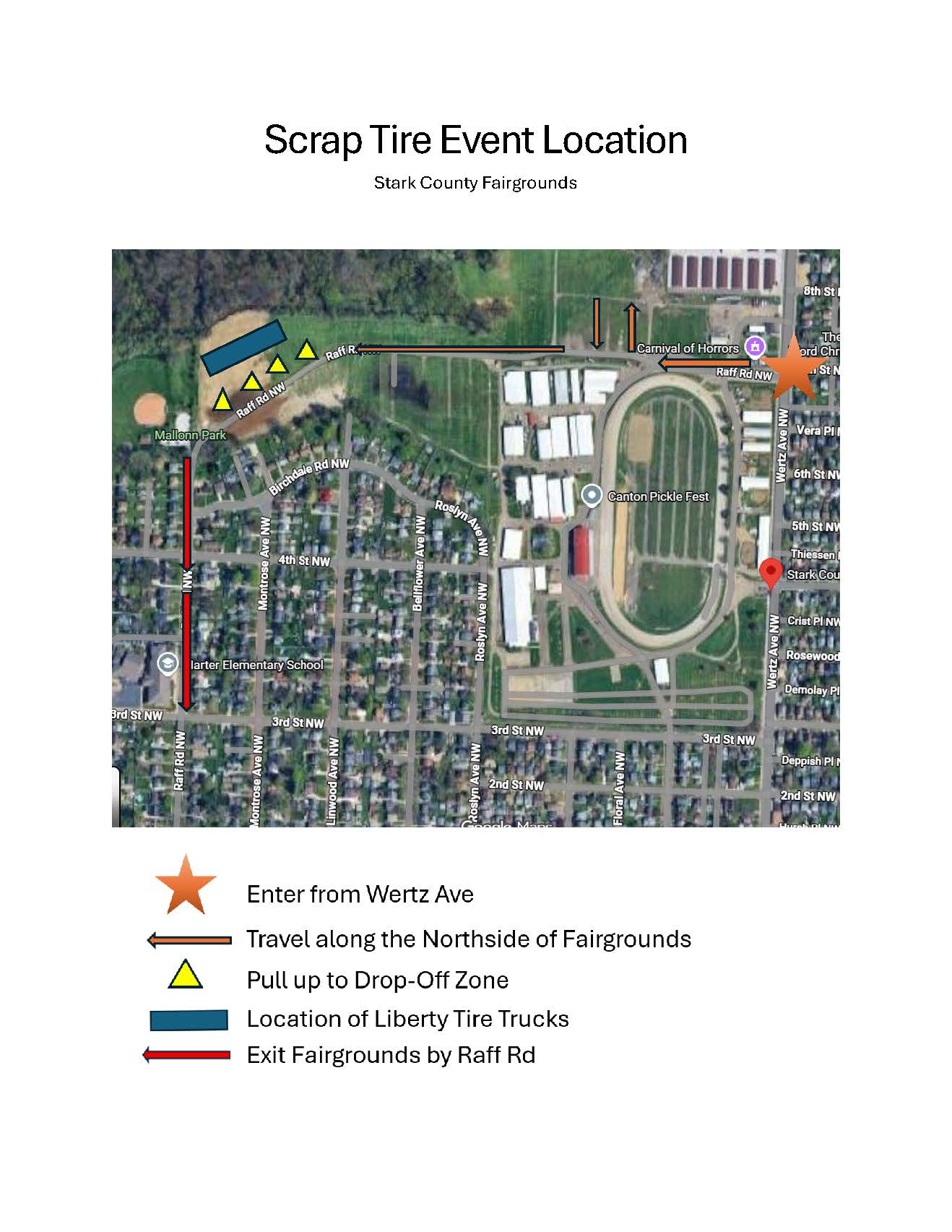 Scrap Tire Event Map